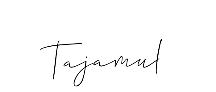 if you are searching for the best signature style for your name Tajamul. so please give up your signature search. here we have designed multiple signature styles  using Allison_Script. Tajamul signature style 2 images and pictures png