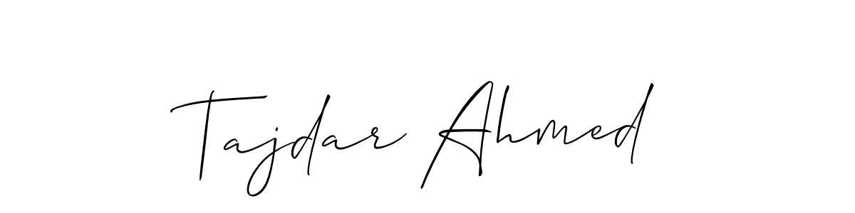 Best and Professional Signature Style for Tajdar Ahmed. Allison_Script Best Signature Style Collection. Tajdar Ahmed signature style 2 images and pictures png