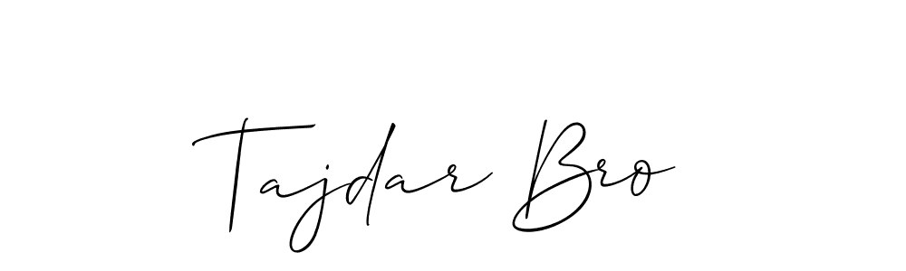 Once you've used our free online signature maker to create your best signature Allison_Script style, it's time to enjoy all of the benefits that Tajdar Bro name signing documents. Tajdar Bro signature style 2 images and pictures png