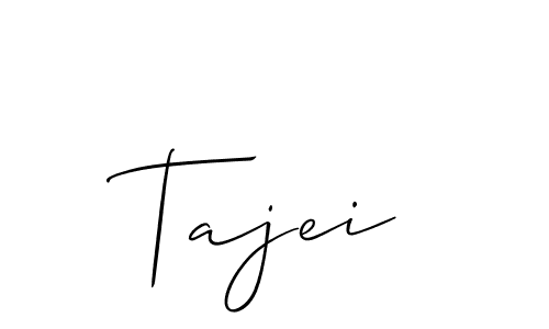 How to Draw Tajei signature style? Allison_Script is a latest design signature styles for name Tajei. Tajei signature style 2 images and pictures png