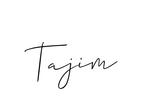 Make a beautiful signature design for name Tajim. With this signature (Allison_Script) style, you can create a handwritten signature for free. Tajim signature style 2 images and pictures png