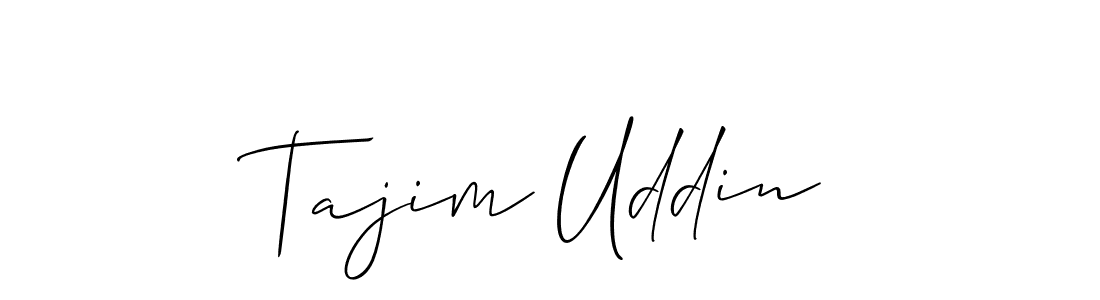 The best way (Allison_Script) to make a short signature is to pick only two or three words in your name. The name Tajim Uddin include a total of six letters. For converting this name. Tajim Uddin signature style 2 images and pictures png