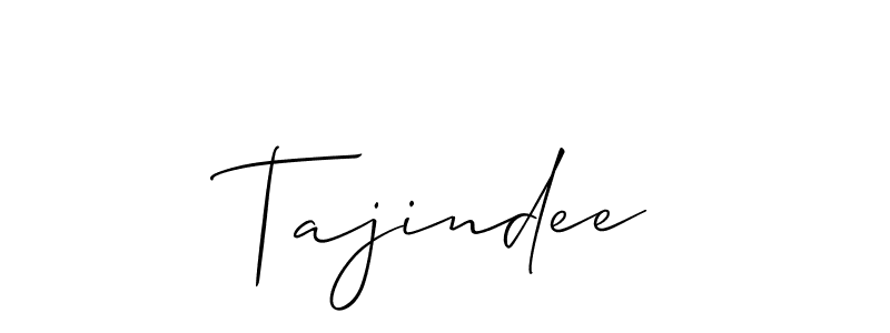 Create a beautiful signature design for name Tajindee. With this signature (Allison_Script) fonts, you can make a handwritten signature for free. Tajindee signature style 2 images and pictures png