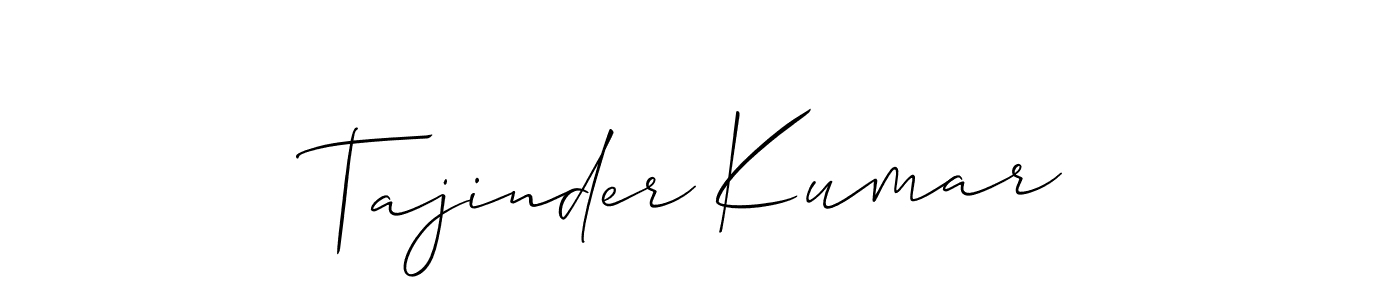 Also You can easily find your signature by using the search form. We will create Tajinder Kumar name handwritten signature images for you free of cost using Allison_Script sign style. Tajinder Kumar signature style 2 images and pictures png