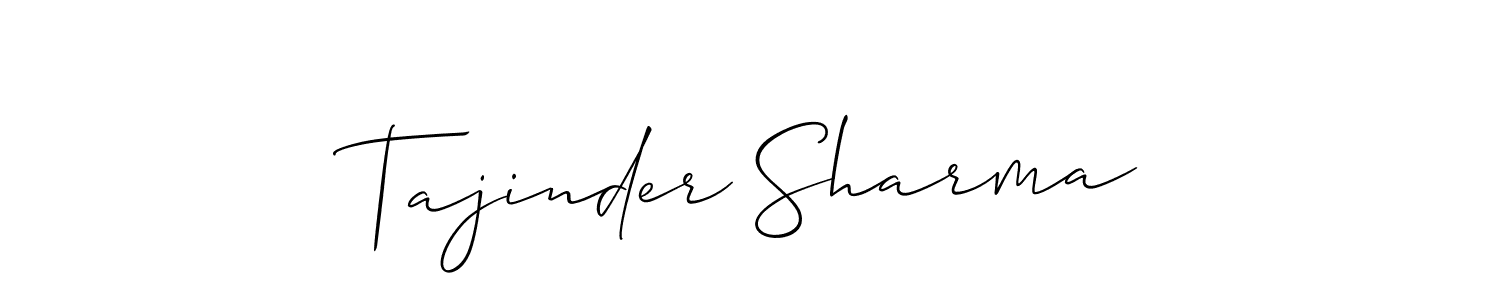 Tajinder Sharma stylish signature style. Best Handwritten Sign (Allison_Script) for my name. Handwritten Signature Collection Ideas for my name Tajinder Sharma. Tajinder Sharma signature style 2 images and pictures png