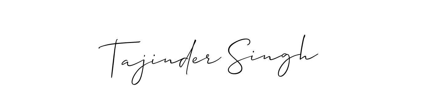 Also we have Tajinder Singh name is the best signature style. Create professional handwritten signature collection using Allison_Script autograph style. Tajinder Singh signature style 2 images and pictures png