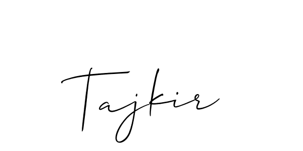 Once you've used our free online signature maker to create your best signature Allison_Script style, it's time to enjoy all of the benefits that Tajkir name signing documents. Tajkir signature style 2 images and pictures png