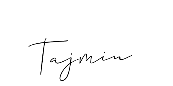 How to make Tajmin signature? Allison_Script is a professional autograph style. Create handwritten signature for Tajmin name. Tajmin signature style 2 images and pictures png