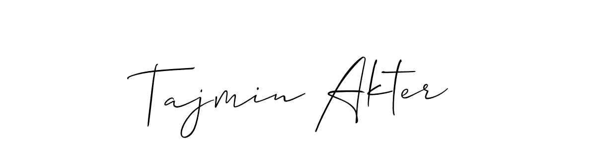 How to Draw Tajmin Akter signature style? Allison_Script is a latest design signature styles for name Tajmin Akter. Tajmin Akter signature style 2 images and pictures png