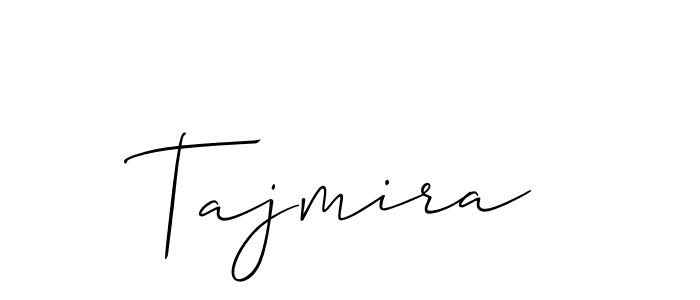 Make a beautiful signature design for name Tajmira. With this signature (Allison_Script) style, you can create a handwritten signature for free. Tajmira signature style 2 images and pictures png