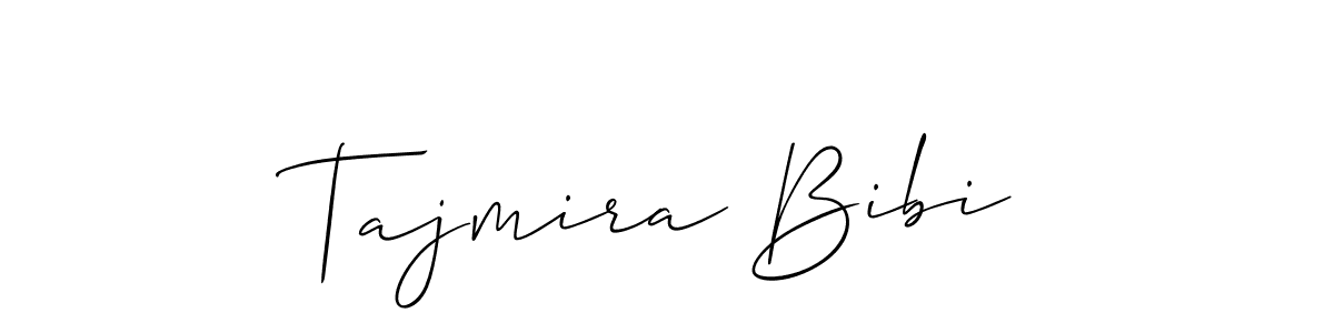 Allison_Script is a professional signature style that is perfect for those who want to add a touch of class to their signature. It is also a great choice for those who want to make their signature more unique. Get Tajmira Bibi name to fancy signature for free. Tajmira Bibi signature style 2 images and pictures png