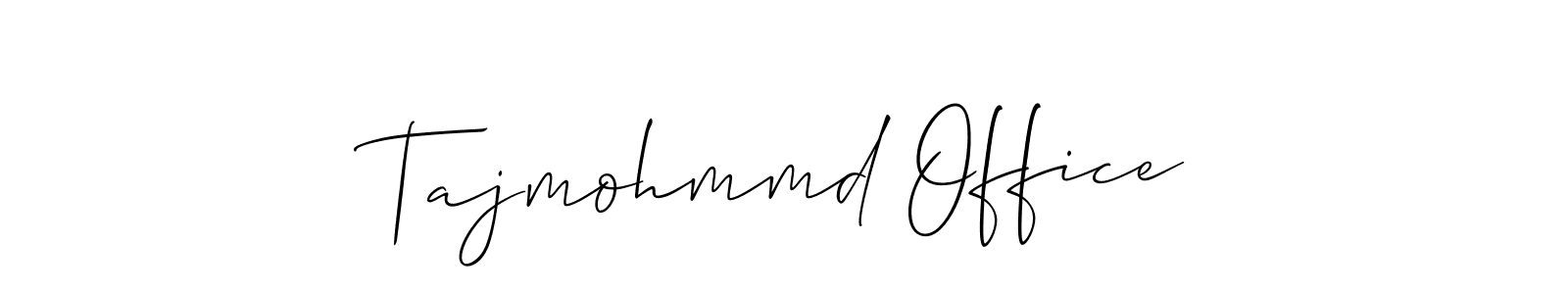How to Draw Tajmohmmd Office signature style? Allison_Script is a latest design signature styles for name Tajmohmmd Office. Tajmohmmd Office signature style 2 images and pictures png