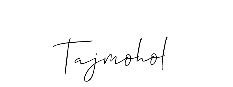 How to Draw Tajmohol signature style? Allison_Script is a latest design signature styles for name Tajmohol. Tajmohol signature style 2 images and pictures png