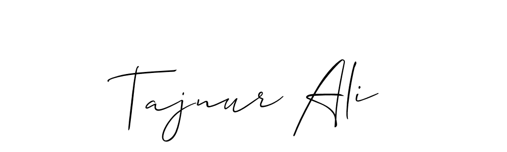 Tajnur Ali stylish signature style. Best Handwritten Sign (Allison_Script) for my name. Handwritten Signature Collection Ideas for my name Tajnur Ali. Tajnur Ali signature style 2 images and pictures png