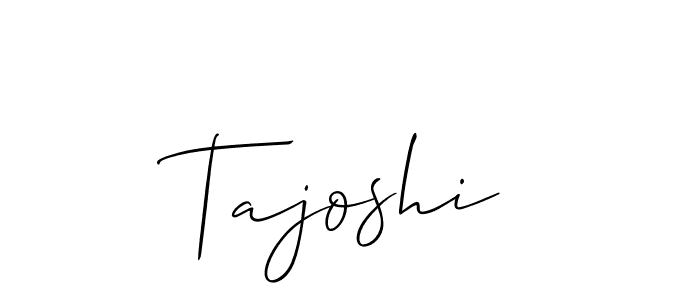 Create a beautiful signature design for name Tajoshi. With this signature (Allison_Script) fonts, you can make a handwritten signature for free. Tajoshi signature style 2 images and pictures png