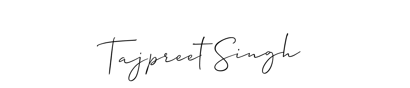 Also we have Tajpreet Singh name is the best signature style. Create professional handwritten signature collection using Allison_Script autograph style. Tajpreet Singh signature style 2 images and pictures png