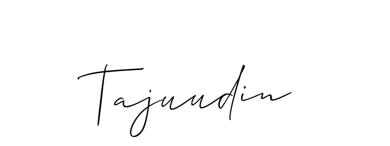 Allison_Script is a professional signature style that is perfect for those who want to add a touch of class to their signature. It is also a great choice for those who want to make their signature more unique. Get Tajuudin name to fancy signature for free. Tajuudin signature style 2 images and pictures png