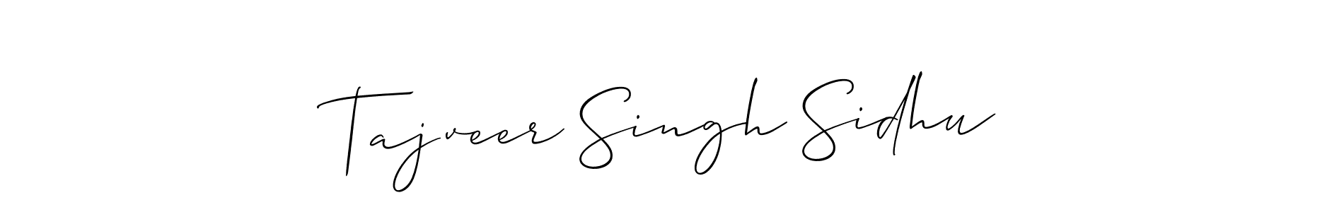 Design your own signature with our free online signature maker. With this signature software, you can create a handwritten (Allison_Script) signature for name Tajveer Singh Sidhu. Tajveer Singh Sidhu signature style 2 images and pictures png