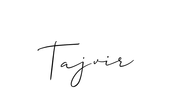 The best way (Allison_Script) to make a short signature is to pick only two or three words in your name. The name Tajvir include a total of six letters. For converting this name. Tajvir signature style 2 images and pictures png