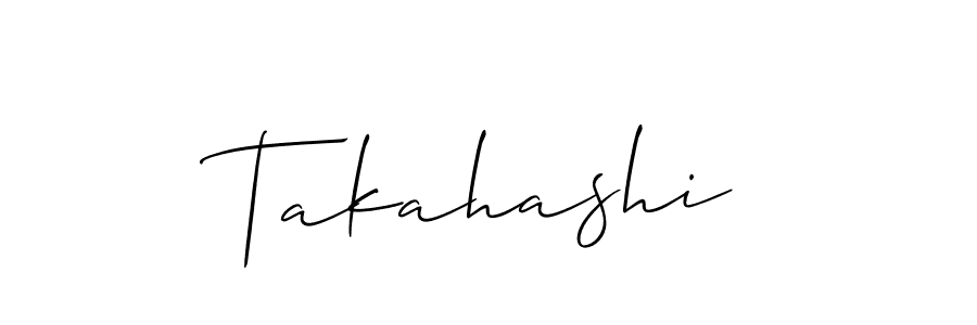 You should practise on your own different ways (Allison_Script) to write your name (Takahashi) in signature. don't let someone else do it for you. Takahashi signature style 2 images and pictures png