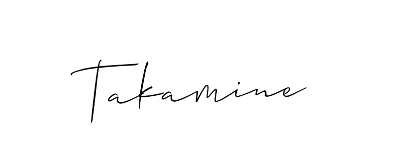 The best way (Allison_Script) to make a short signature is to pick only two or three words in your name. The name Takamine include a total of six letters. For converting this name. Takamine signature style 2 images and pictures png
