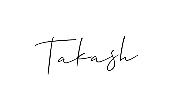 You should practise on your own different ways (Allison_Script) to write your name (Takash) in signature. don't let someone else do it for you. Takash signature style 2 images and pictures png