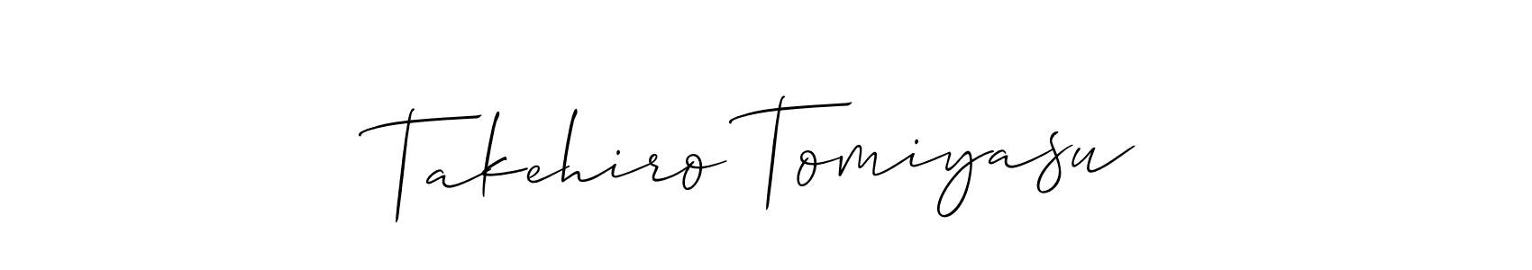 The best way (Allison_Script) to make a short signature is to pick only two or three words in your name. The name Takehiro Tomiyasu include a total of six letters. For converting this name. Takehiro Tomiyasu signature style 2 images and pictures png