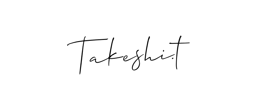 See photos of Takeshi.t official signature by Spectra . Check more albums & portfolios. Read reviews & check more about Allison_Script font. Takeshi.t signature style 2 images and pictures png