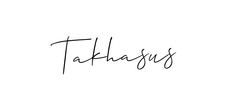 Allison_Script is a professional signature style that is perfect for those who want to add a touch of class to their signature. It is also a great choice for those who want to make their signature more unique. Get Takhasus name to fancy signature for free. Takhasus signature style 2 images and pictures png