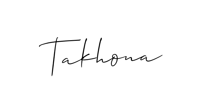 Once you've used our free online signature maker to create your best signature Allison_Script style, it's time to enjoy all of the benefits that Takhona name signing documents. Takhona signature style 2 images and pictures png
