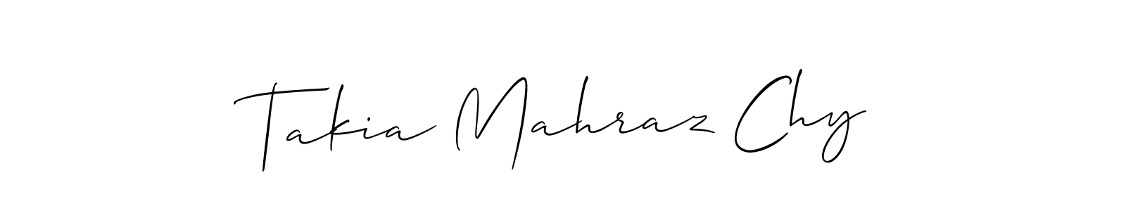 This is the best signature style for the Takia Mahraz Chy name. Also you like these signature font (Allison_Script). Mix name signature. Takia Mahraz Chy signature style 2 images and pictures png