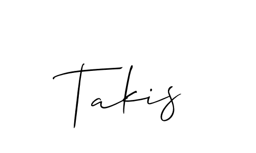 Make a short Takis signature style. Manage your documents anywhere anytime using Allison_Script. Create and add eSignatures, submit forms, share and send files easily. Takis signature style 2 images and pictures png