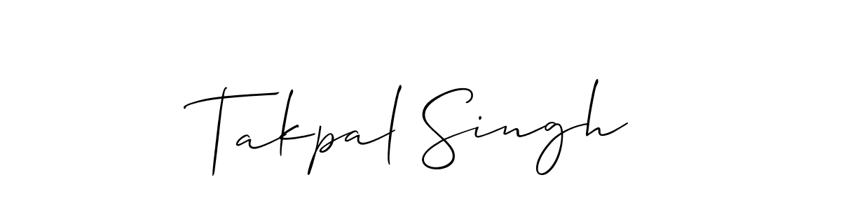 You should practise on your own different ways (Allison_Script) to write your name (Takpal Singh) in signature. don't let someone else do it for you. Takpal Singh signature style 2 images and pictures png
