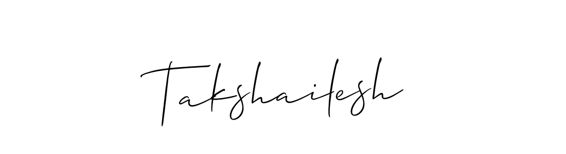 The best way (Allison_Script) to make a short signature is to pick only two or three words in your name. The name Takshailesh include a total of six letters. For converting this name. Takshailesh signature style 2 images and pictures png