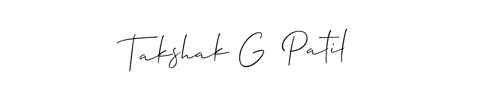 How to Draw Takshak G  Patil signature style? Allison_Script is a latest design signature styles for name Takshak G  Patil. Takshak G  Patil signature style 2 images and pictures png