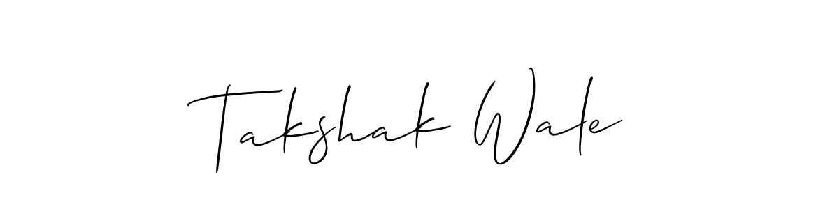 Make a short Takshak Wale signature style. Manage your documents anywhere anytime using Allison_Script. Create and add eSignatures, submit forms, share and send files easily. Takshak Wale signature style 2 images and pictures png