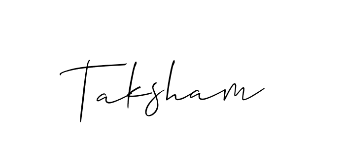 Similarly Allison_Script is the best handwritten signature design. Signature creator online .You can use it as an online autograph creator for name Taksham. Taksham signature style 2 images and pictures png