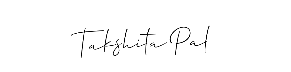 It looks lik you need a new signature style for name Takshita Pal. Design unique handwritten (Allison_Script) signature with our free signature maker in just a few clicks. Takshita Pal signature style 2 images and pictures png