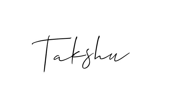 Allison_Script is a professional signature style that is perfect for those who want to add a touch of class to their signature. It is also a great choice for those who want to make their signature more unique. Get Takshu name to fancy signature for free. Takshu signature style 2 images and pictures png