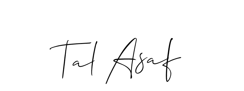 Similarly Allison_Script is the best handwritten signature design. Signature creator online .You can use it as an online autograph creator for name Tal Asaf. Tal Asaf signature style 2 images and pictures png