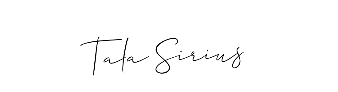 You can use this online signature creator to create a handwritten signature for the name Tala Sirius. This is the best online autograph maker. Tala Sirius signature style 2 images and pictures png