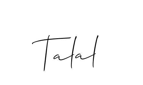 Once you've used our free online signature maker to create your best signature Allison_Script style, it's time to enjoy all of the benefits that Talal name signing documents. Talal signature style 2 images and pictures png