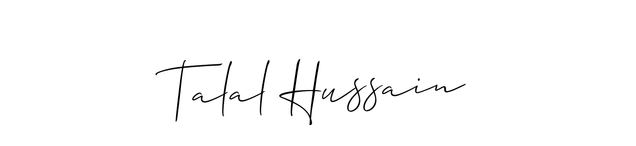 Best and Professional Signature Style for Talal Hussain. Allison_Script Best Signature Style Collection. Talal Hussain signature style 2 images and pictures png