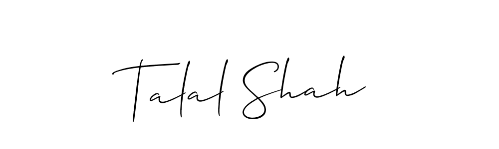 Make a beautiful signature design for name Talal Shah. Use this online signature maker to create a handwritten signature for free. Talal Shah signature style 2 images and pictures png