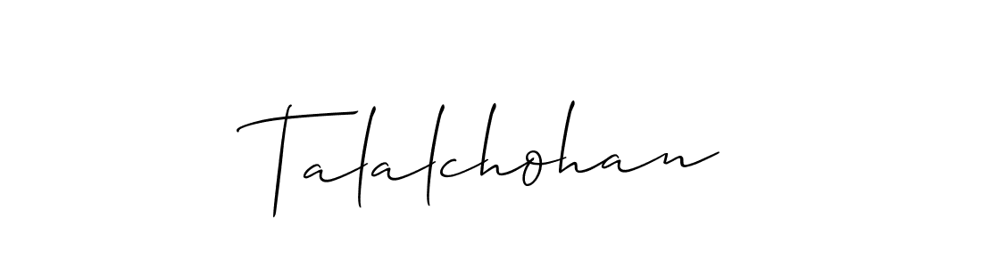 Similarly Allison_Script is the best handwritten signature design. Signature creator online .You can use it as an online autograph creator for name Talalchohan. Talalchohan signature style 2 images and pictures png