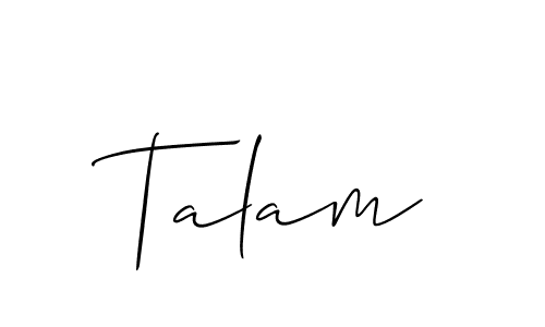 Make a beautiful signature design for name Talam. Use this online signature maker to create a handwritten signature for free. Talam signature style 2 images and pictures png