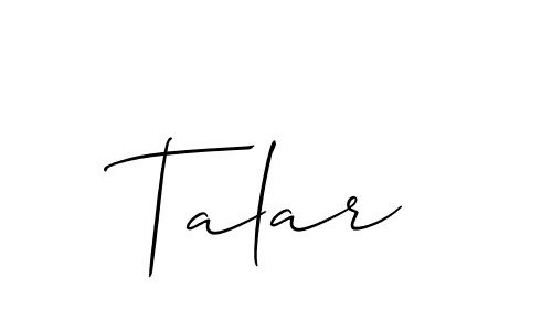 Best and Professional Signature Style for Talar. Allison_Script Best Signature Style Collection. Talar signature style 2 images and pictures png