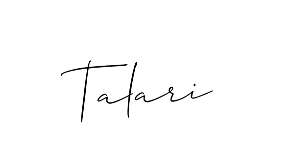 You can use this online signature creator to create a handwritten signature for the name Talari. This is the best online autograph maker. Talari signature style 2 images and pictures png