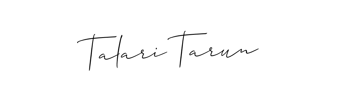 This is the best signature style for the Talari Tarun name. Also you like these signature font (Allison_Script). Mix name signature. Talari Tarun signature style 2 images and pictures png