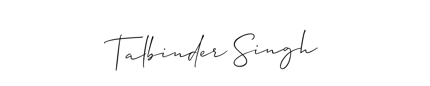 It looks lik you need a new signature style for name Talbinder Singh. Design unique handwritten (Allison_Script) signature with our free signature maker in just a few clicks. Talbinder Singh signature style 2 images and pictures png